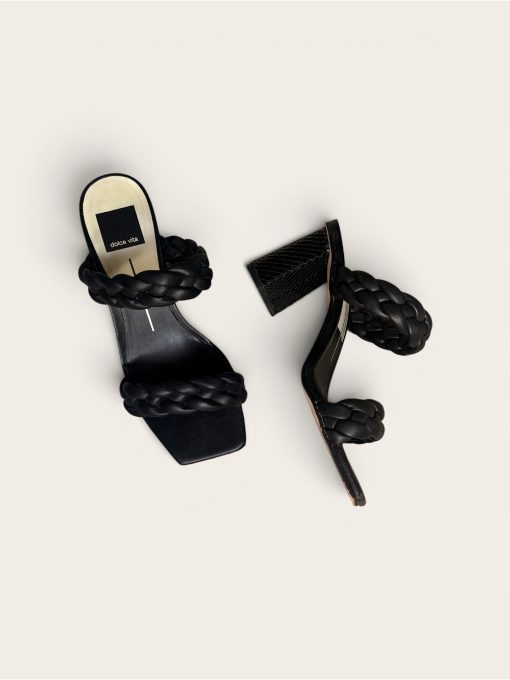 Dolce Vita Open Toe Heels - Picture 2 of 5